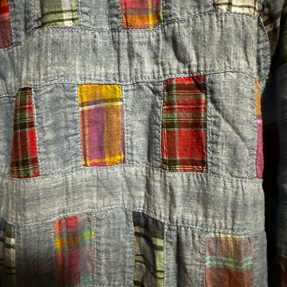 Vintage Styles To Go Womens  Blazer Blue Patchwork Size Medium - Picture 2 of 3